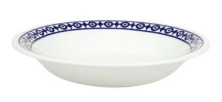 Flux Novella Cobalt Rim Soup Bowl 22cm
