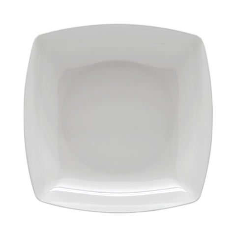 Jab White Square Shallow Bowl 23x23cm