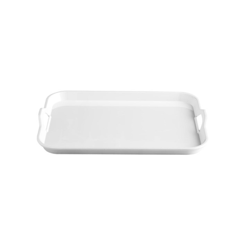 Jab White Handled Tray 52x37cm
