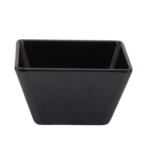 Ryner Melamine Square Bowl Black 10x10x6cm