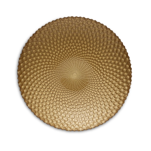 Padma Lakshmi Easy Exotic 330mm Gold Glass Bowl