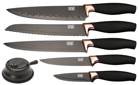 Taylors 5pc Brooklyn Pres Box Knife Set - Copper Bolster