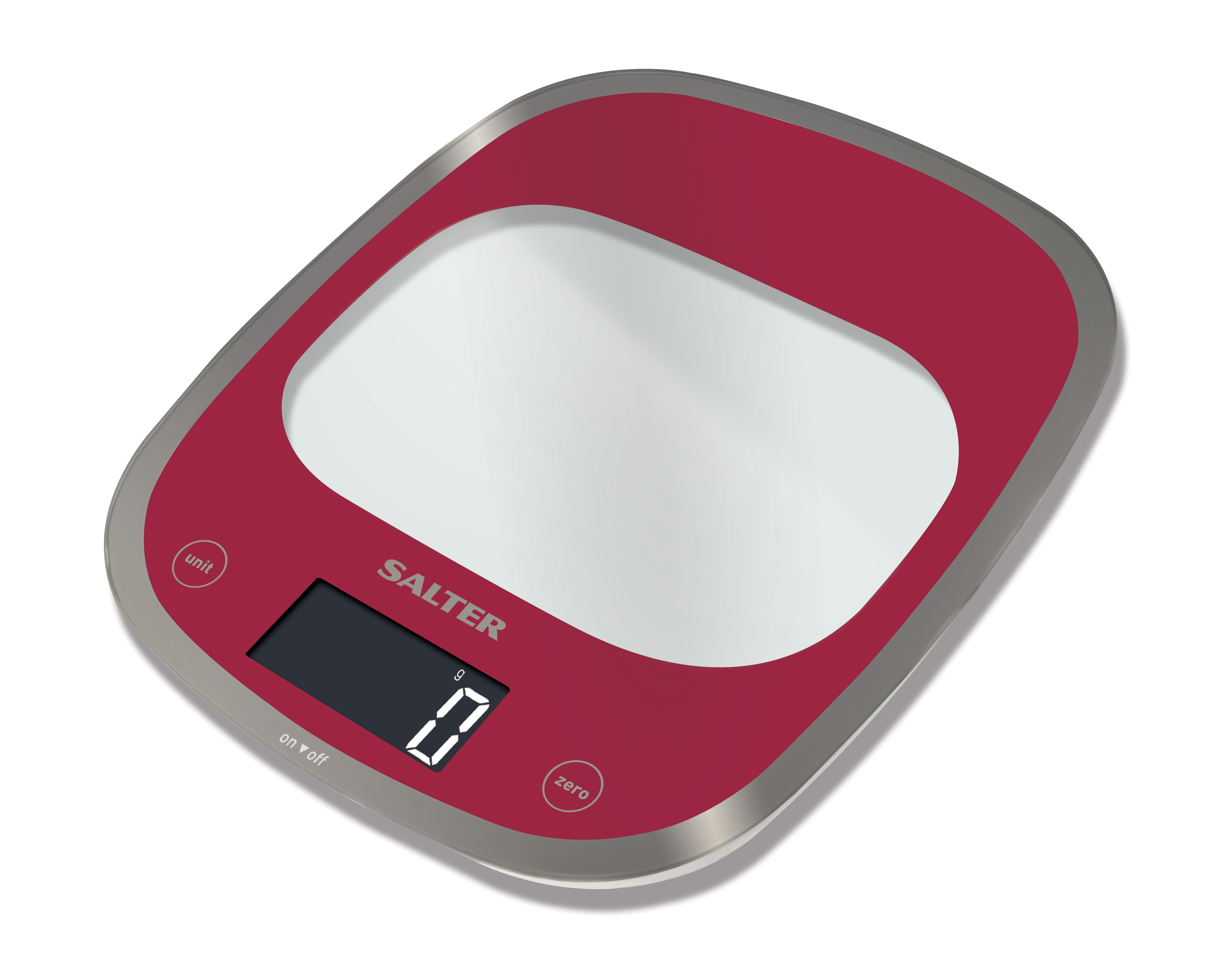 Salter Curve Glass Electronic Kitchen Scale 1050RDDR |Kerr