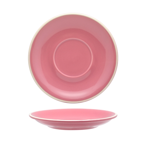 Rockingham Pink Latte Saucer 15.5cm