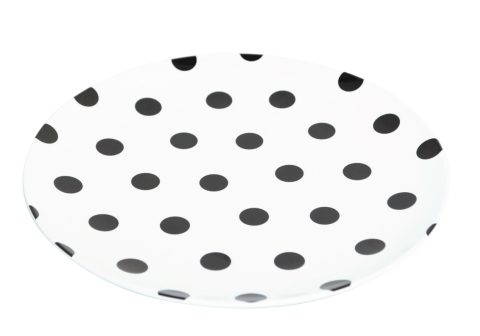 Jab Black Dots Coupe Plate 25cm